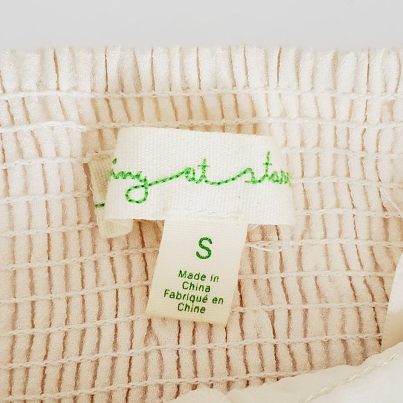 Elegant Cream Strapless Dress - Picture 7 of 10